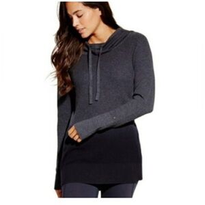Calia by Carrie Underwood Women’s Charcoal Gray Hooded Crewneck Sweater
